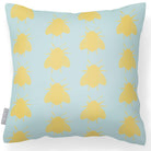 Outdoor Garden Waterproof Cushion - Bees - Duck Egg 50 x 50 cm by Izabela Peters