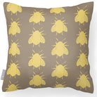 Outdoor Garden Waterproof Cushion - Bees - Taupe 50 x 50 cm by Izabela Peters