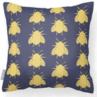 Outdoor Garden Waterproof Cushion - Bees - Cream 50 x 50 cm by Izabela Peters