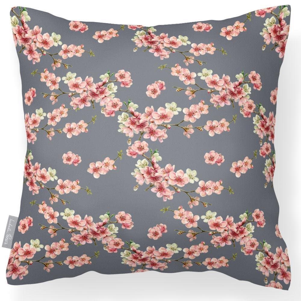 Outdoor Garden Waterproof Cushion - Cherry Blossom  Izabela Peters Grey 40 x 40 cm 