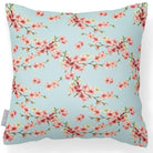 Outdoor Garden Waterproof Cushion - Cherry Blossom - Duck Egg 50 x 50 cm by Izabela Peters