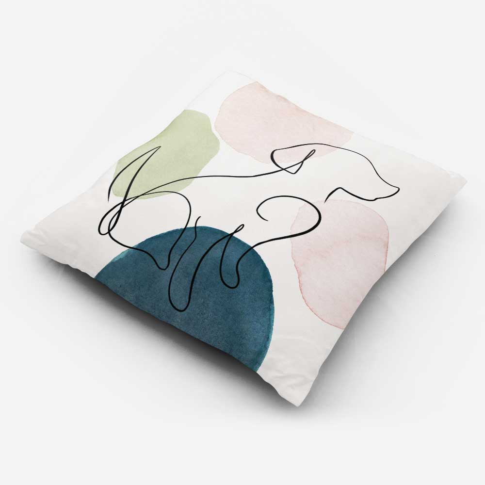 Outdoor Garden Waterproof Cushion - Dog - 40 x 40 cm by Izabela Peters