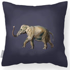 Outdoor Garden Waterproof Cushion - Elephant - Graphite 45 x 45 cm by Izabela Peters