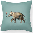 Outdoor Garden Waterproof Cushion - Elephant - Blue Surf 45 x 45 cm by Izabela Peters