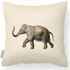 Outdoor Garden Waterproof Cushion - Elephant - Ivory Cream 45 x 45 cm by Izabela Peters