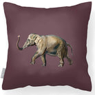 Outdoor Garden Waterproof Cushion - Elephant - Italian Grape 45 x 45 cm by Izabela Peters