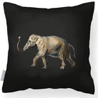 Outdoor Garden Waterproof Cushion - Elephant - Charcoal 45 x 45 cm by Izabela Peters