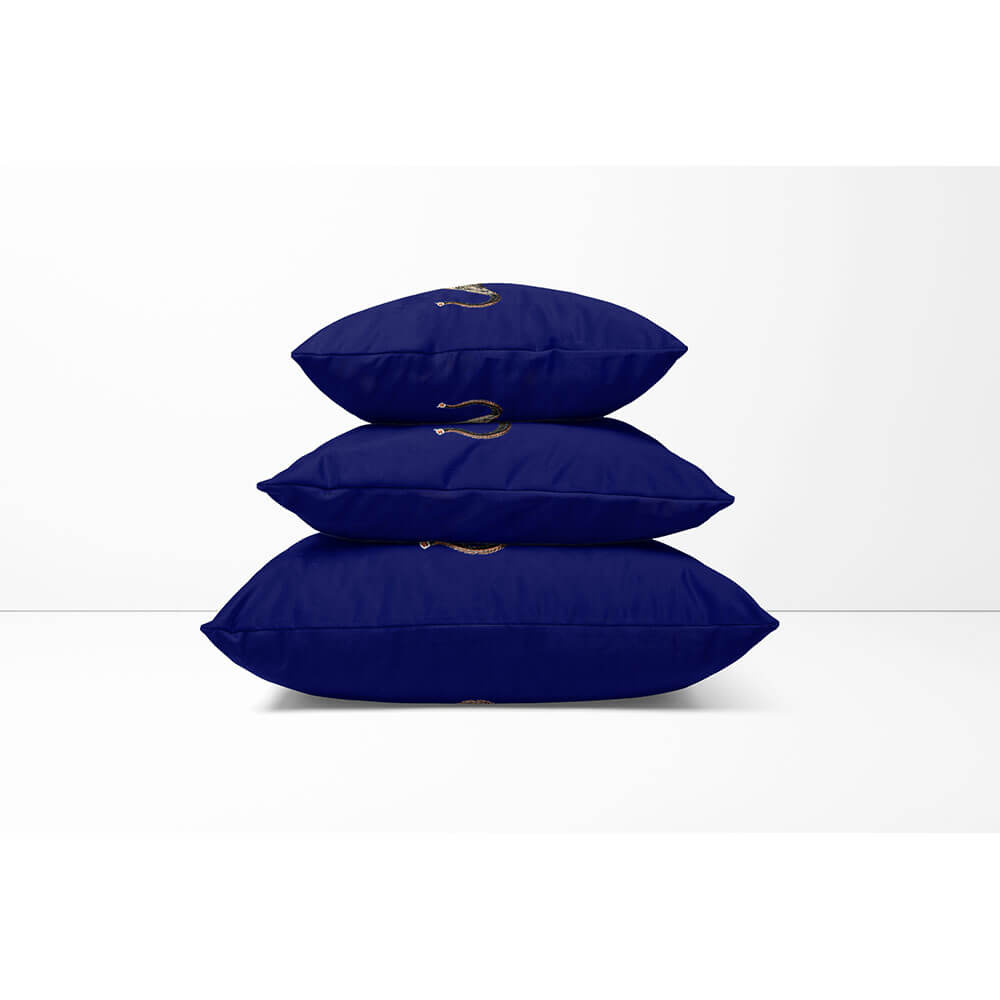 Outdoor Garden Waterproof Cushion - Elephant - Midnight 45 x 45 cm by Izabela Peters