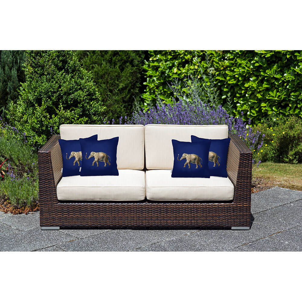 Outdoor Garden Waterproof Cushion - Elephant  Izabela Peters   
