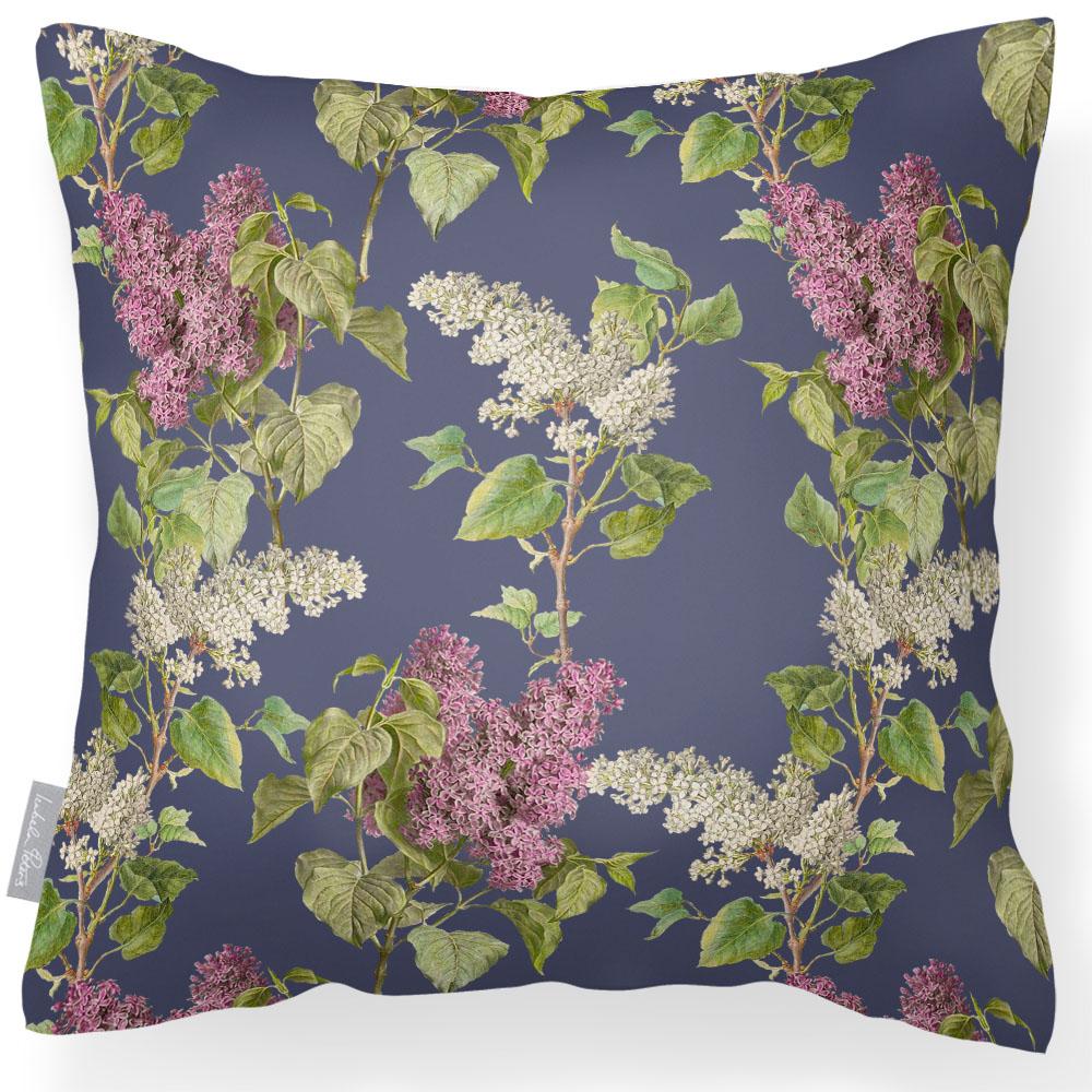 Outdoor Garden Waterproof Cushion - Evening Garden - Duck Egg 50 x 50 cm by Izabela Peters