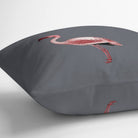 Outdoor Garden Waterproof Cushion - Flamingo - Grey 50 x 50 cm by Izabela Peters
