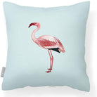Outdoor Garden Waterproof Cushion - Flamingo - Duck Egg 50 x 50 cm by Izabela Peters