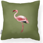 Outdoor Garden Waterproof Cushion - Flamingo - Sage 50 x 50 cm by Izabela Peters