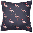 Outdoor Garden Waterproof Cushion - Flamingos - Graphite 50 x 50 cm by Izabela Peters