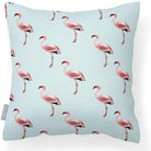Outdoor Garden Waterproof Cushion - Flamingos - Duck Egg 50 x 50 cm by Izabela Peters