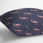 Outdoor Garden Waterproof Cushion - Flamingos - Graphite 43 x 43 cm by Izabela Peters
