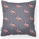 Outdoor Garden Waterproof Cushion - Flamingos - Grey 50 x 50 cm by Izabela Peters