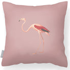 Outdoor Garden Waterproof Cushion - Flora and Fauna Flamingo - Rosewater 45 x 45 cm by Izabela Peters