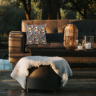Outdoor Garden Waterproof Cushion - Floral Dream - French Grey 45 x 45 cm by Izabela Peters