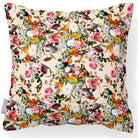 Outdoor Garden Waterproof Cushion - Floral Dream - Ivory Cream 45 x 45 cm by Izabela Peters