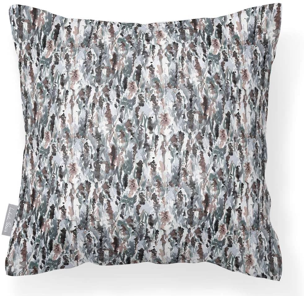 Outdoor Garden Waterproof Cushion - Floral Meadow - Pearwood on Snow 50 x 50 cm by Izabela Peters