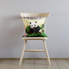 Outdoor Garden Waterproof Cushion - Forest Panda - Cream 50 x 50 cm by Izabela Peters