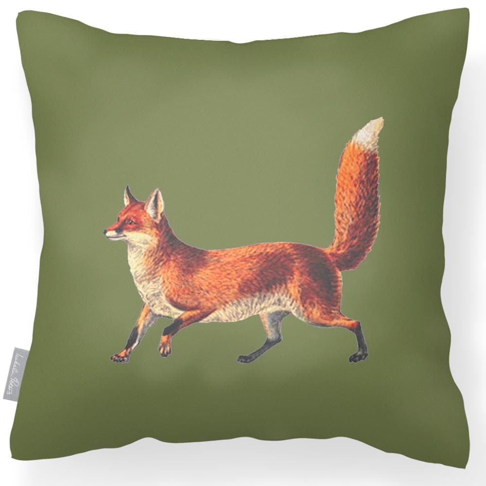 Outdoor Garden Waterproof Cushion - Fox  Izabela Peters Sage 40 x 40 cm 