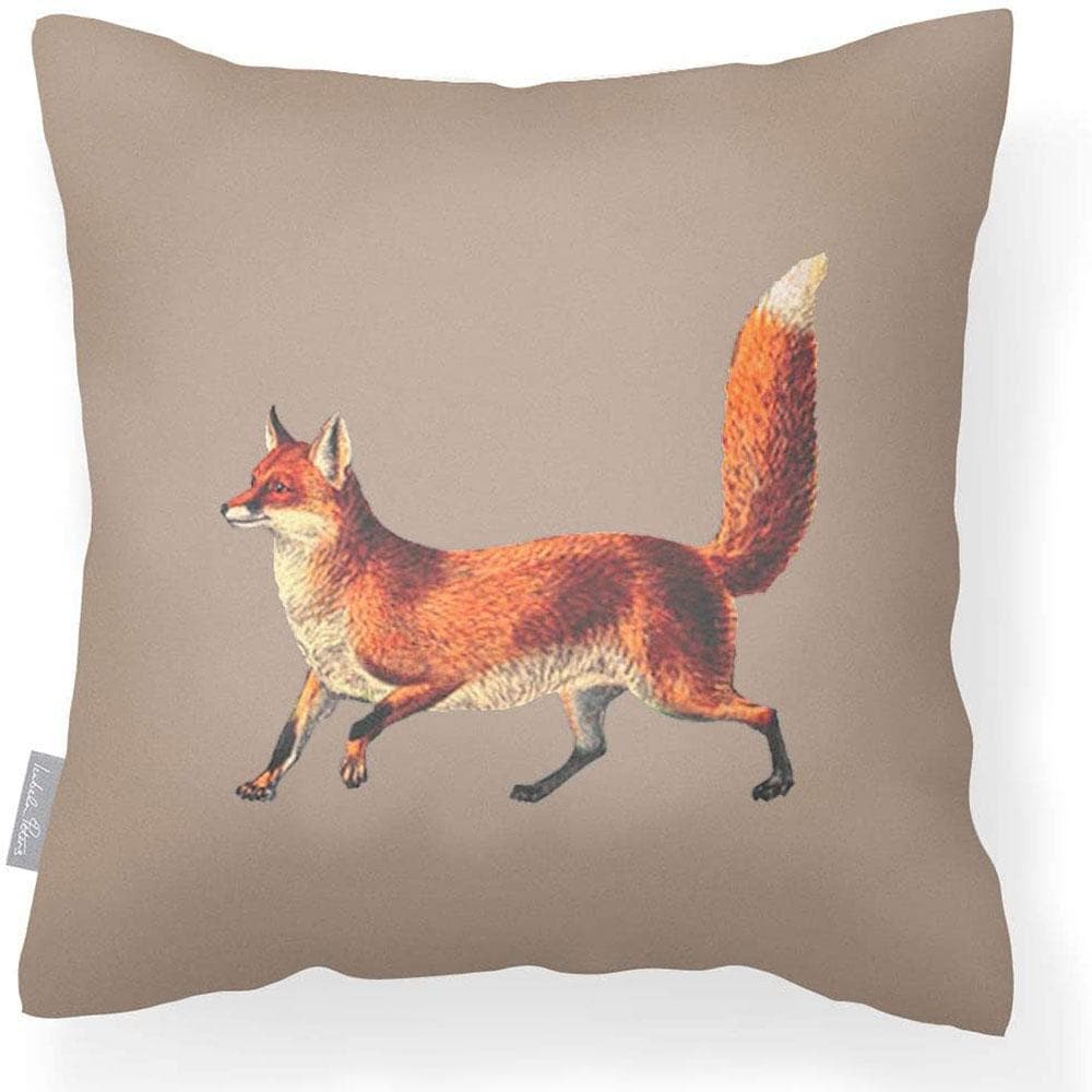 Outdoor Garden Waterproof Cushion - Fox  Izabela Peters Taupe 40 x 40 cm 