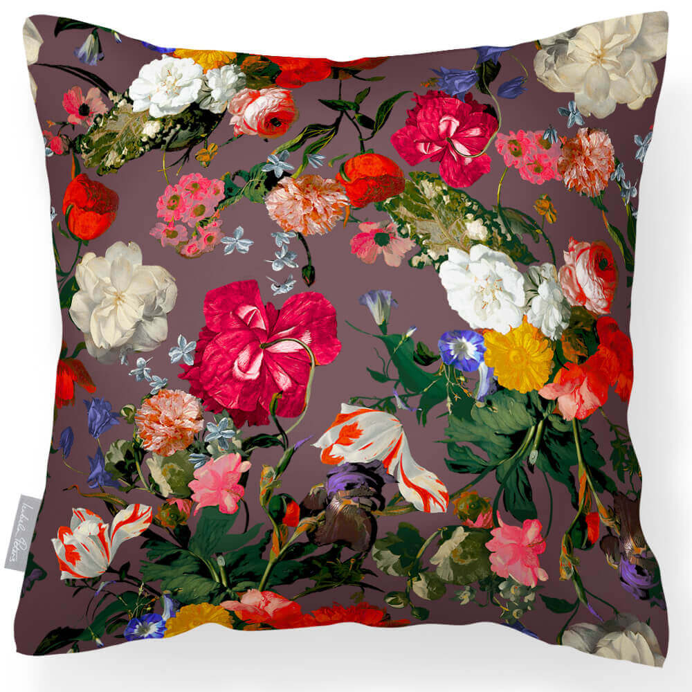 Outdoor Garden Waterproof Cushion - Garden Bouquet Luxury Outdoor Cushions Izabela Peters Italian Grape 40 x 40 cm 