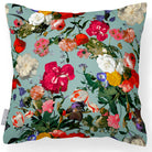 Outdoor Garden Waterproof Cushion - Garden Bouquet - Blue Surf 45 x 45 cm by Izabela Peters