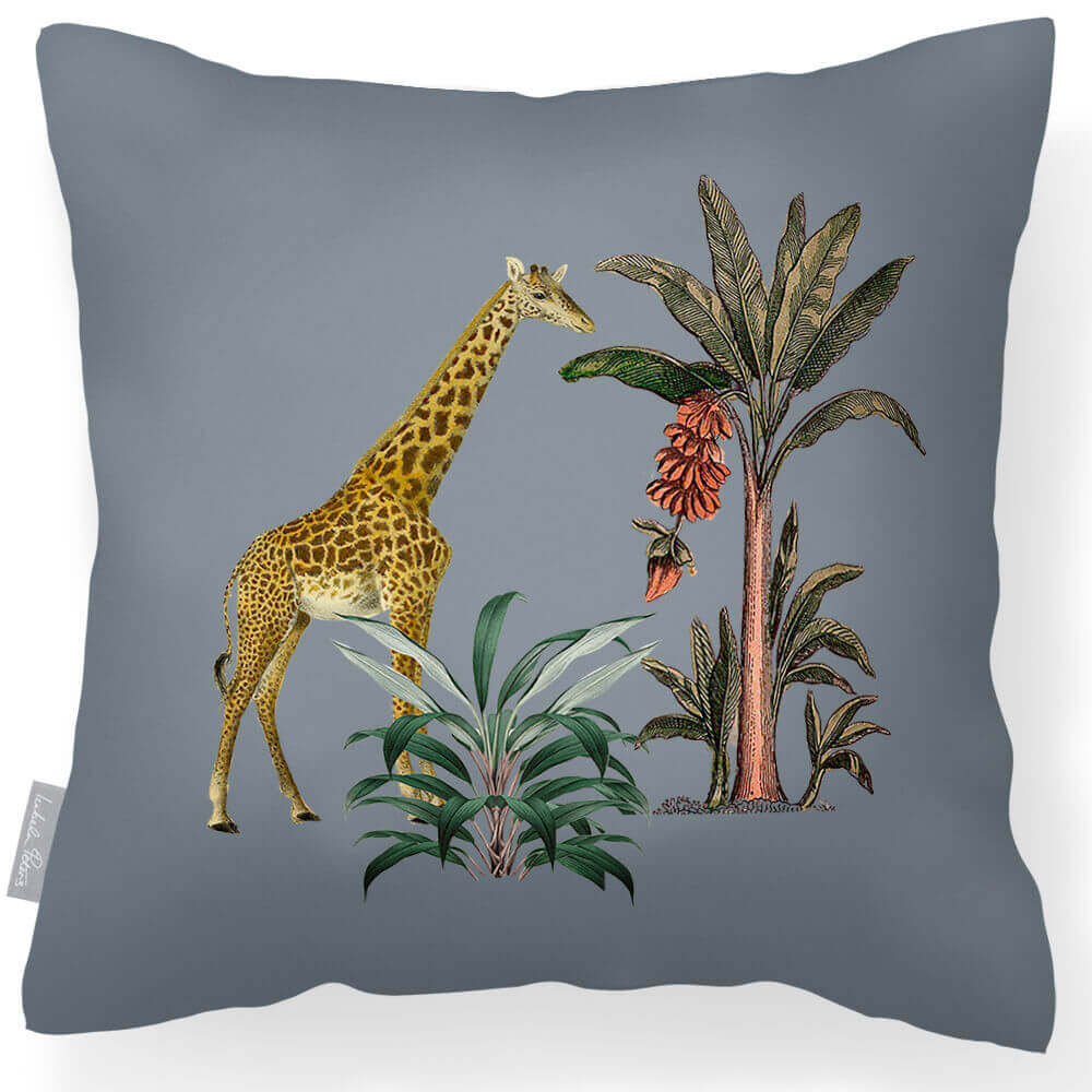Outdoor Garden Waterproof Cushion - Giraffe  Izabela Peters French Grey 40 x 40 cm 