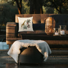 Outdoor Garden Waterproof Cushion - Giraffe - Ivory Cream 43 x 43 cm by Izabela Peters