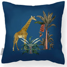Outdoor Garden Waterproof Cushion - Giraffe - Estate Blue 45 x 45 cm by Izabela Peters