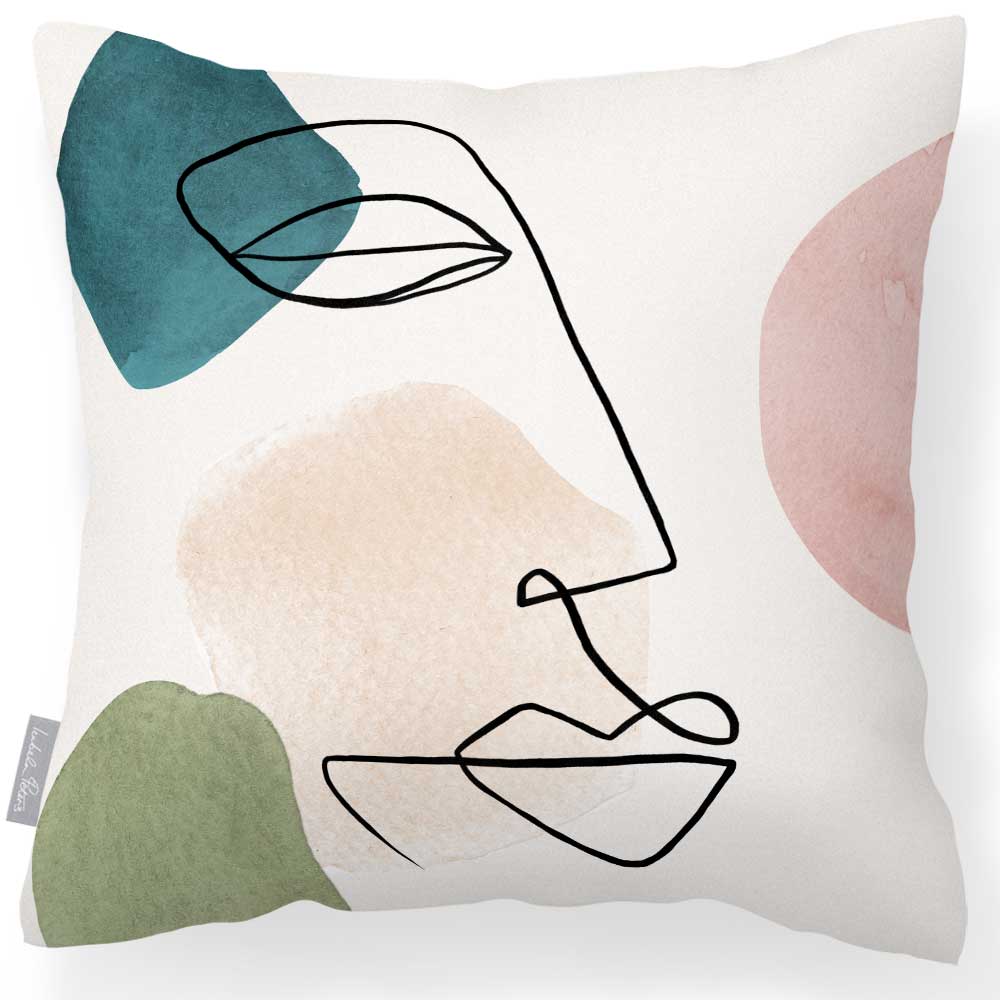 Outdoor Garden Waterproof Cushion - Graceful Face - 40 x 40 cm by Izabela Peters