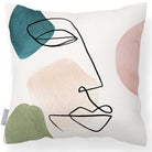 Outdoor Garden Waterproof Cushion - Graceful Face - 40 x 40 cm by Izabela Peters