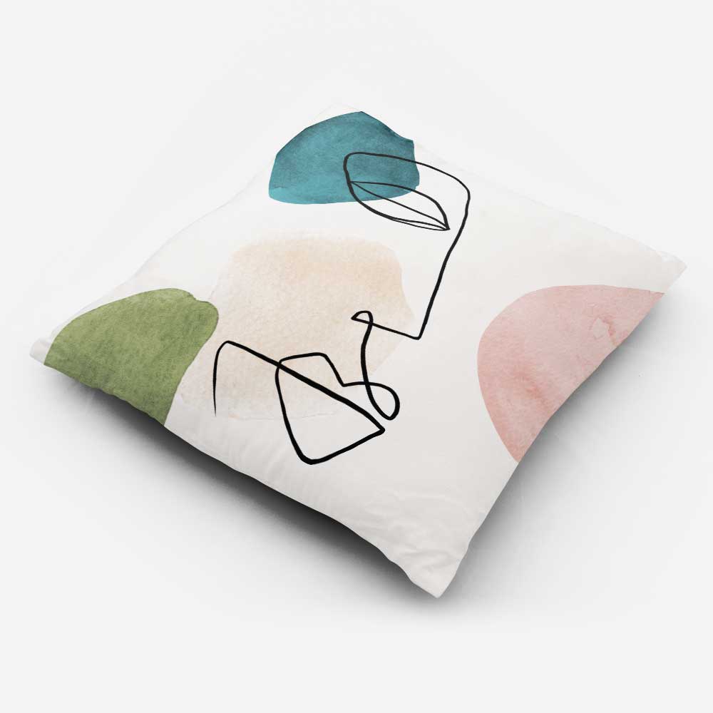Outdoor Garden Waterproof Cushion - Graceful Face - 40 x 40 cm by Izabela Peters
