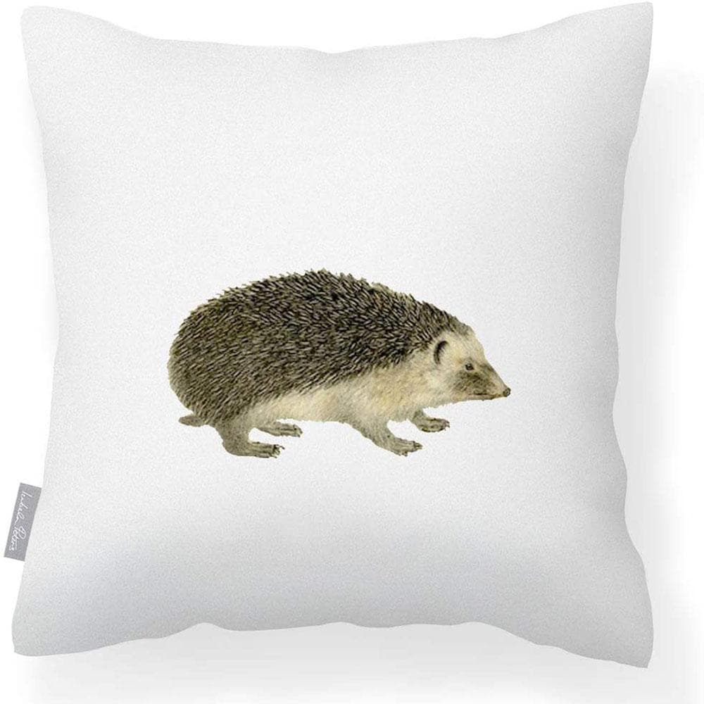 Outdoor Garden Waterproof Cushion - Hedgehog  Izabela Peters White 40 x 40 cm 