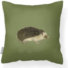 Outdoor Garden Waterproof Cushion - Hedgehog - Sage 50 x 50 cm by Izabela Peters