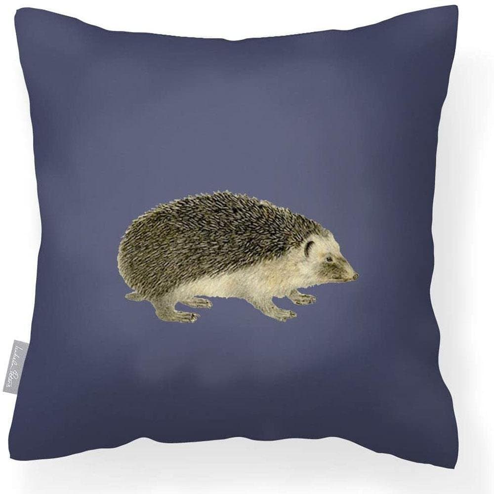 Outdoor Garden Waterproof Cushion - Hedgehog - Taupe 50 x 50 cm by Izabela Peters