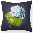 Outdoor Garden Waterproof Cushion - Hydrangea - Graphite 43 x 43 cm by Izabela Peters