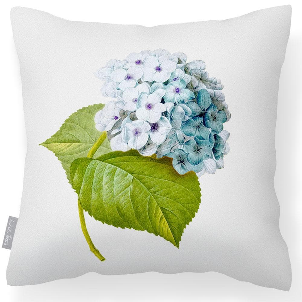 Outdoor Garden Waterproof Cushion - Hydrangea - White 50 x 50 cm by Izabela Peters
