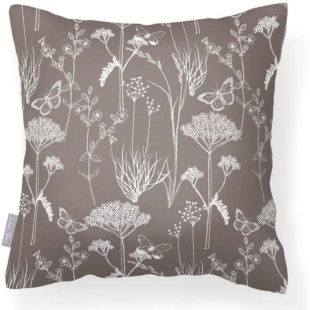 Outdoor Garden Waterproof Cushion - Inby Field - Taupe Meadow 40 x 40 cm by Izabela Peters