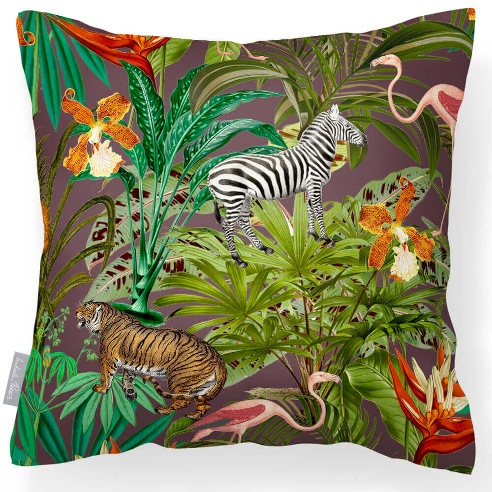 Outdoor Garden Waterproof Cushion - Jungle Fusion  Izabela Peters Italian Grape 40 x 40 cm 