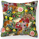 Outdoor Garden Waterproof Cushion - Junglescape in French Grey 45 x 45 cm | Izabela Peters