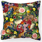 Outdoor Garden Waterproof Cushion - Junglescape - Midnight 45 x 45 cm by Izabela Peters