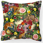 Outdoor Garden Waterproof Cushion - Junglescape - Graphite 45 x 45 cm by Izabela Peters