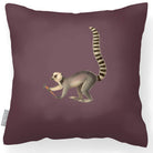 Outdoor Garden Waterproof Cushion - Lemur - Italian Grape 45 x 45 cm by Izabela Peters