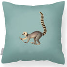 Outdoor Garden Waterproof Cushion - Lemur - Blue Surf 45 x 45 cm by Izabela Peters