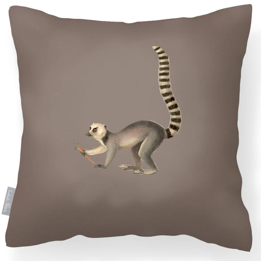Outdoor Garden Waterproof Cushion - Lemur - Dovedale Stone 45 x 45 cm by Izabela Peters