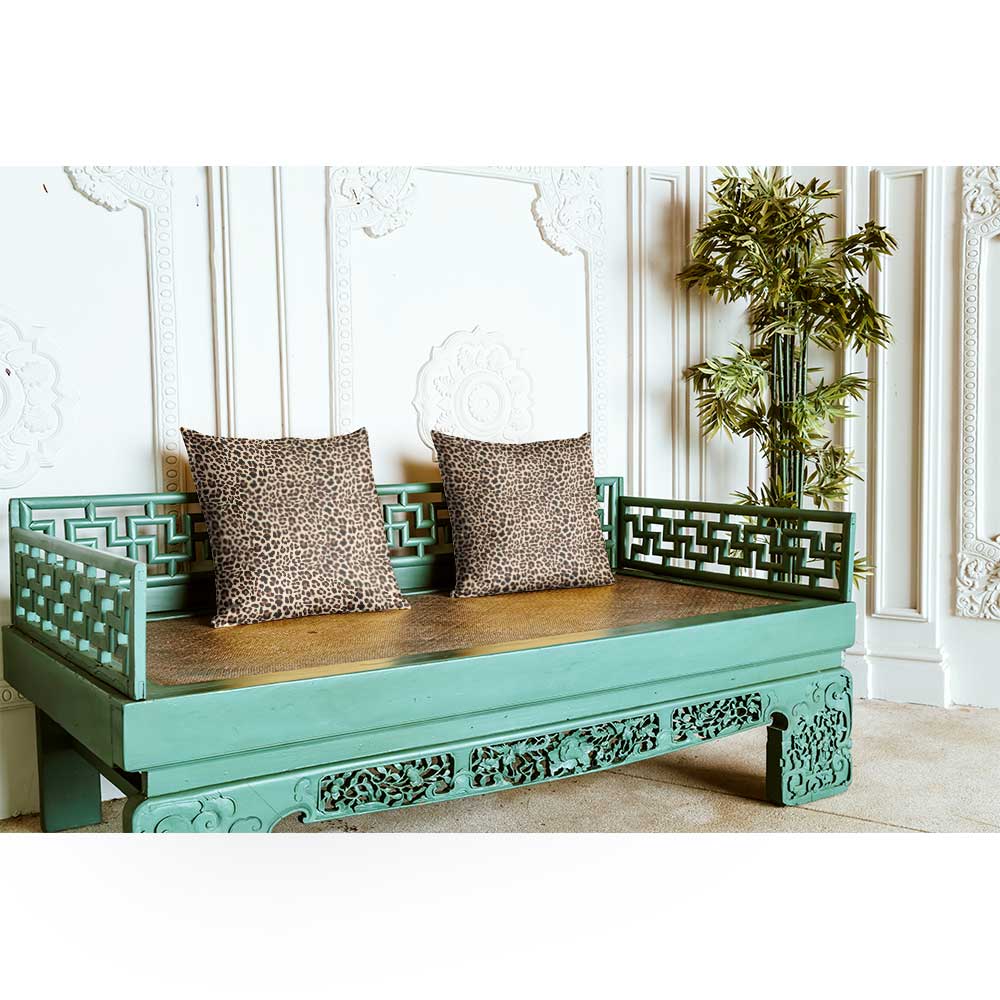 Outdoor Garden Waterproof Cushion - Leopard Print - 40 x 40 cm by Izabela Peters